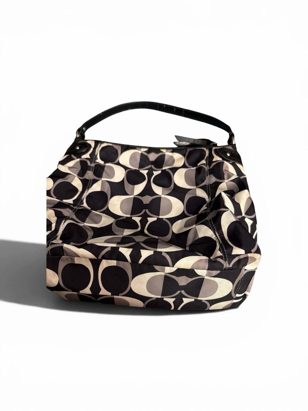 Coach Taylor Optic Signature C Hobo Bag Black Grey F26023